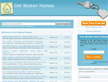 Tablet Screenshot of getbostonhomes.com